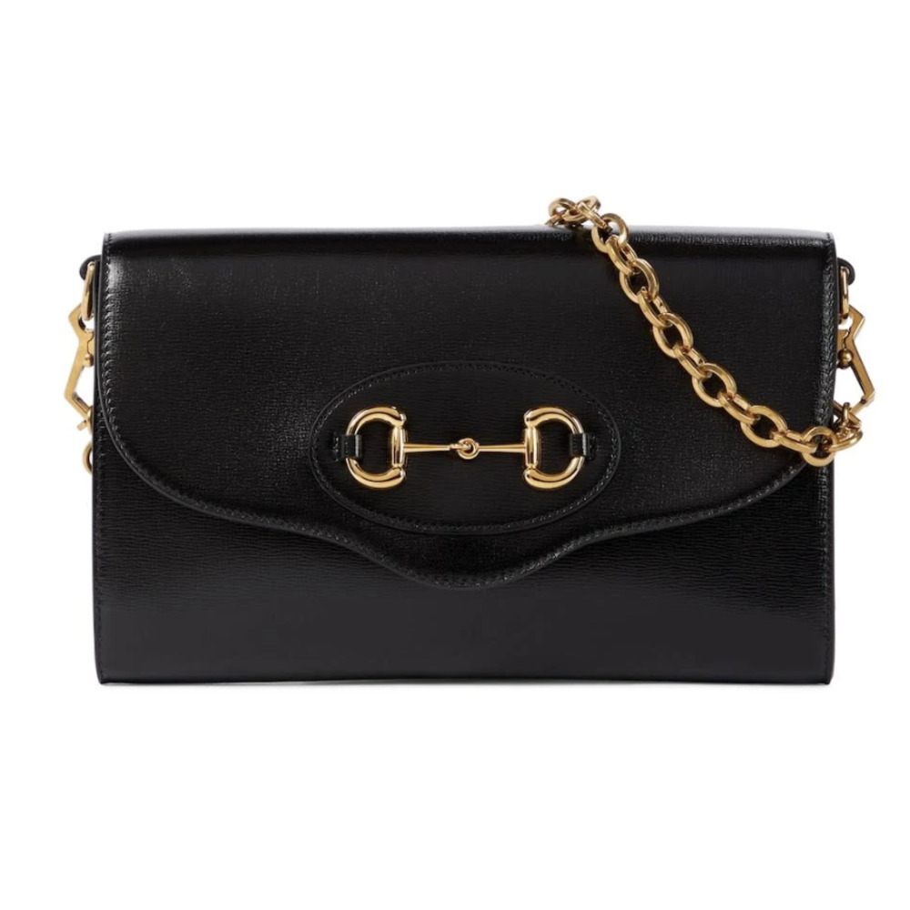 Gucci - Horsebit 1955 Small Leather Shoulder Bag - Womens - Black